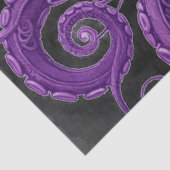 Purple Octopus Victorian Steampunk Kraken  Seidenpapier (Ausschnitt)