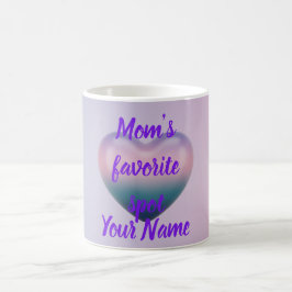 Purple Ombre 3D Heart Mother's Day Coffee Mug Kaffeetasse