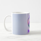 Purple Ombre 3D Heart Mother's Day Coffee Mug Kaffeetasse (Links)