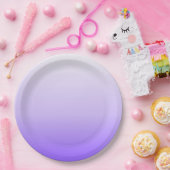 Purple Ombre Gradient Pappteller (Party)