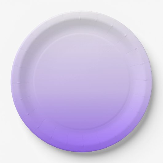 Purple Ombre Gradient Pappteller (Vorderseite)