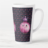 Purple Onion Queen Ceramic Large Latte Mug Milchtasse (Rechts)
