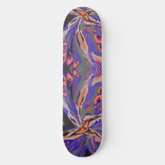 Purple, orange, black Vibe Skateboard (Vorderseite)