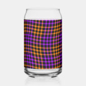 Purple Orange Plaid Checker Seamless Pattern Dosenglas (Vorderseite)