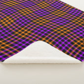 Purple Orange Plaid Checker Seamless Pattern Sherpadecke (3/4)