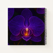 Purple Orchid Fairy Luxury Elegant Fantasy Notizblock (Rückseite)