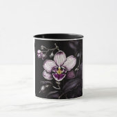 "Purple Orchid Mug - Floral Elegance Cup" Tasse (Zentrum)