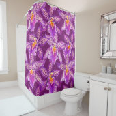 Purple orchid pattern duschvorhang (Beispiel)