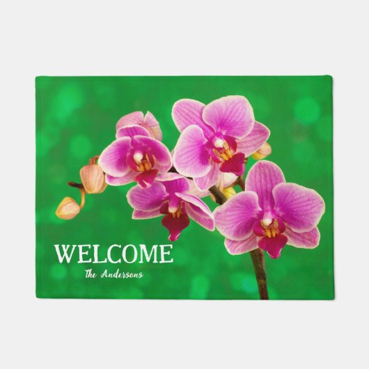 Purple Orchids Door Mat Fußmatte (Vorderseite)