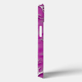Purple Organic iPhone Case with Artistic Texture (Rückseite / Rechts)