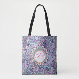 „Purple Paisley“-Einkaufstasche Tasche