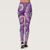 Purple Paisley Legging Leggings (Rückseite)