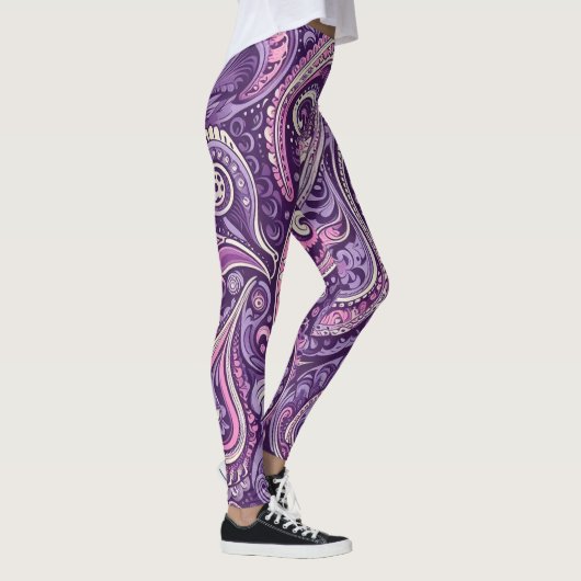 Purple Paisley Legging Leggings (Rechts)