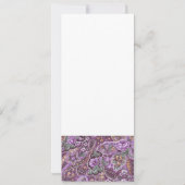 Purple Paisley Wedding Invitation Einladung (Rückseite)