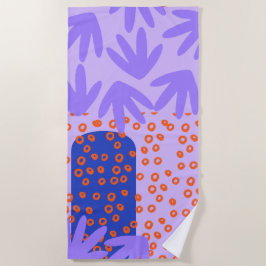 PURPLE PALMS Beach Towel Strandtuch
