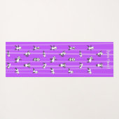 Purple Panda Yoga Mat Custom Name Same Both Sides Yogamatte (Rückseite (Horizontal))