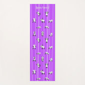 Purple Panda Yoga Mat Custom Name Same Both Sides Yogamatte (Vorderseite)