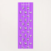 Purple Panda Yoga Mat Custom Name Same Both Sides Yogamatte (Rückseite)