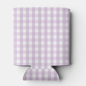 Purple Pastel Gingham Pattern Grandmillenial Dosenkühler (Rückseite)