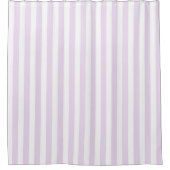 Purple Pastel Stripes Pattern Modern Geometric Duschvorhang (Vorderseite)