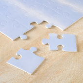 Purple pastel watercolor monogram name letterretro puzzle (Seite)