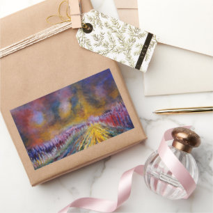 Purple Path Rechteckiger Aufkleber