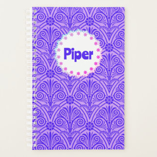 Purple Pattern Boho Name Planner Planer