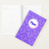 Purple Pattern Boho Name Planner Planer (Anzeige)