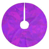 Purple Pattern Polyester Weihnachtsbaumdecke (Vorderseite)