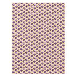 Purple Paw Print Tischdecke
