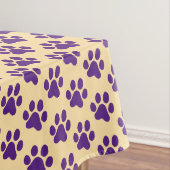 Purple Paw Print Tischdecke (Beispiel)