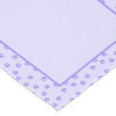 Purple pawprints medium table runner kurzer tischläufer (Ecke)