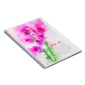 Purple Pea Notizblock (Rechte Seite)