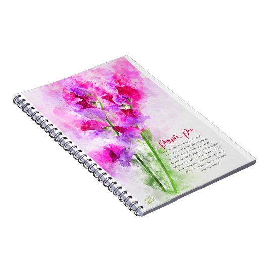 Purple Pea Notizblock (Rechte Seite)