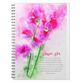 Purple Pea Notizblock (Vorderseite)