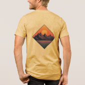 Purple Peaks at Sunset Tri-Blend Shirt (Rückseite)