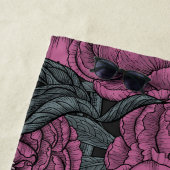 Purple peony flowers strandtuch (Beispiel)