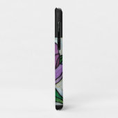 Purple Peony Stained  Case-Mate iPhone Hülle (Hinten/Links)