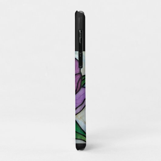 Purple Peony Stained  Case-Mate iPhone Hülle (Hinten/Links)