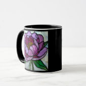 Purple Peony Stained  Tasse (Vorderseite Links)