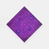 Purple Persian carpet  look - Tabris Serviette (Ecke)