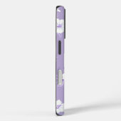 Purple Personalized Floral Phone Case (Rückseite / Rechts)
