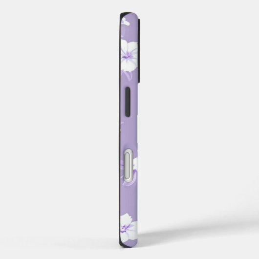 Purple Personalized Floral Phone Case (Rückseite / Rechts)