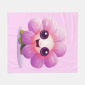 Purple Petal Power Fleecedecke (Vorderseite (Horizontal))