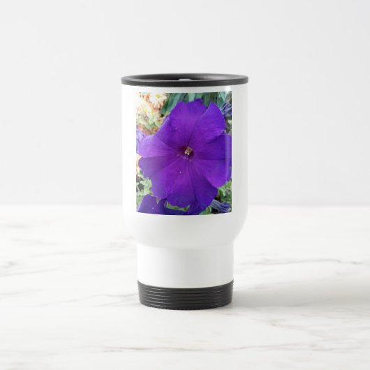 Purple Petunia Travel Mug Reisebecher (Mittel)