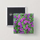 Purple Petunias Button (Vorne & Hinten)