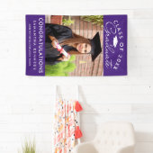 Purple Photo Graduation 2026 Congratulations Banner (Insitu)