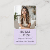 Purple Photo Professional Visitenkarte (Vorderseite)