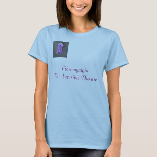 purple_pin, FibromyalgiaThe unsichtbare Krankheit T-Shirt (Vorderseite)