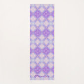 Purple Pink Abstract Mandala Kaleidoscopic Pattern Yogamatte (Vorderseite)